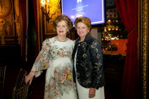 Dr. Legato and a lady stand together and pose during the 2019 Gala