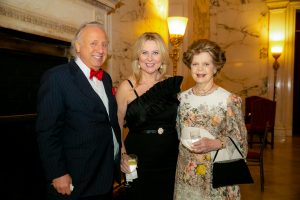 Dr. Legato standing with a man and woman at the 2019 Gala