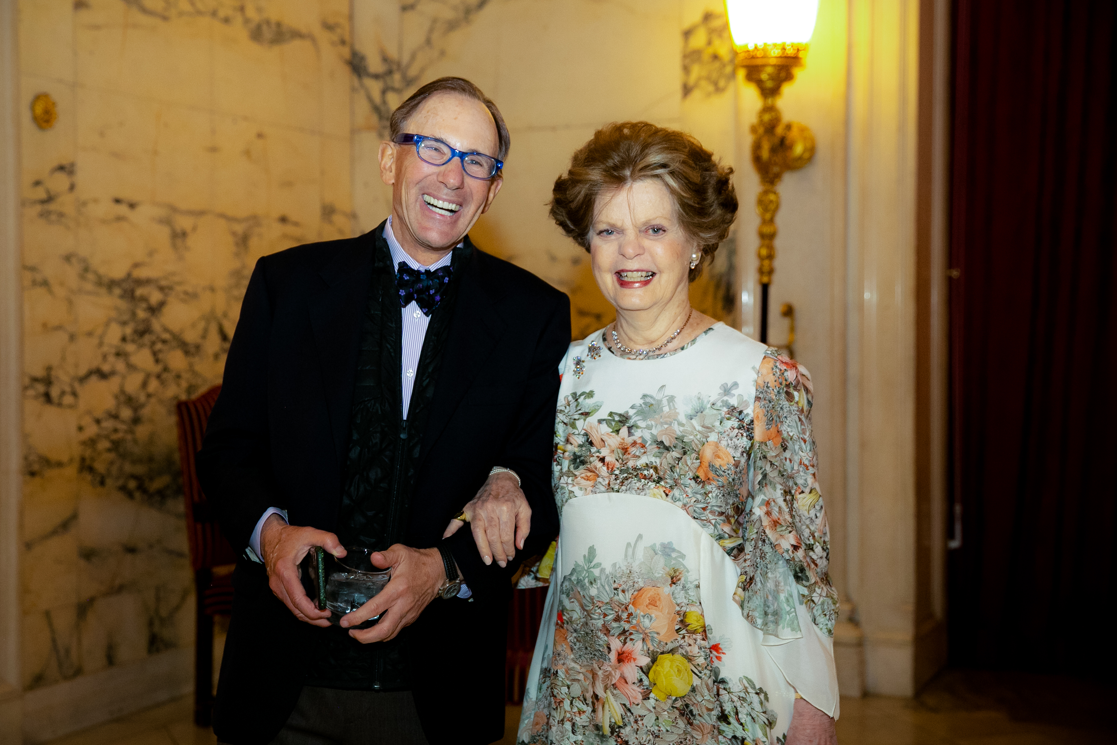 Dr. Legato poses with a laughing man at the 2019 Gala Event