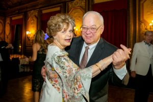 Dr. Legato dancing with a guest during the Gala
